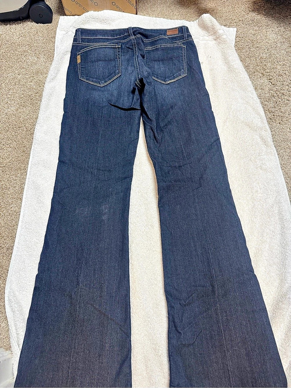 Paige Flare Jeans in Blue Waist 30
